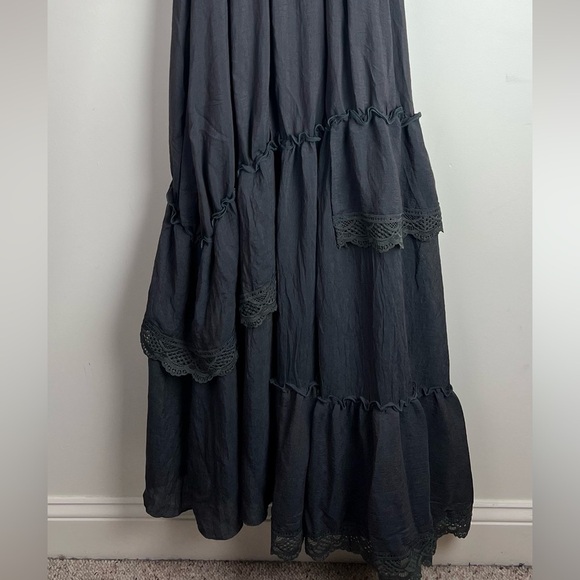 Joyfolie Ethereal Boho Vintage Inspired Photo Shoot Maxi Dress Tiered Lace | XS - Picture 8 of 13